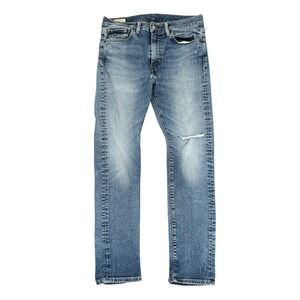 Levi Strauss Co 510 Premium Original Fit Jeans Medium Wash Distressed Mens 29